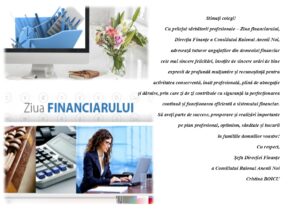 Felicitări cu ocazia sărbătorii profesionale – Ziua Financiarului